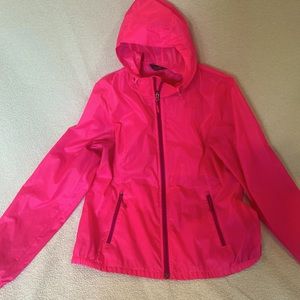 Pink NorthFace windbreaker.